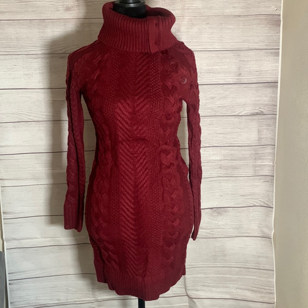 Womens Summer Dress Asymmetric Buttoned Size XS